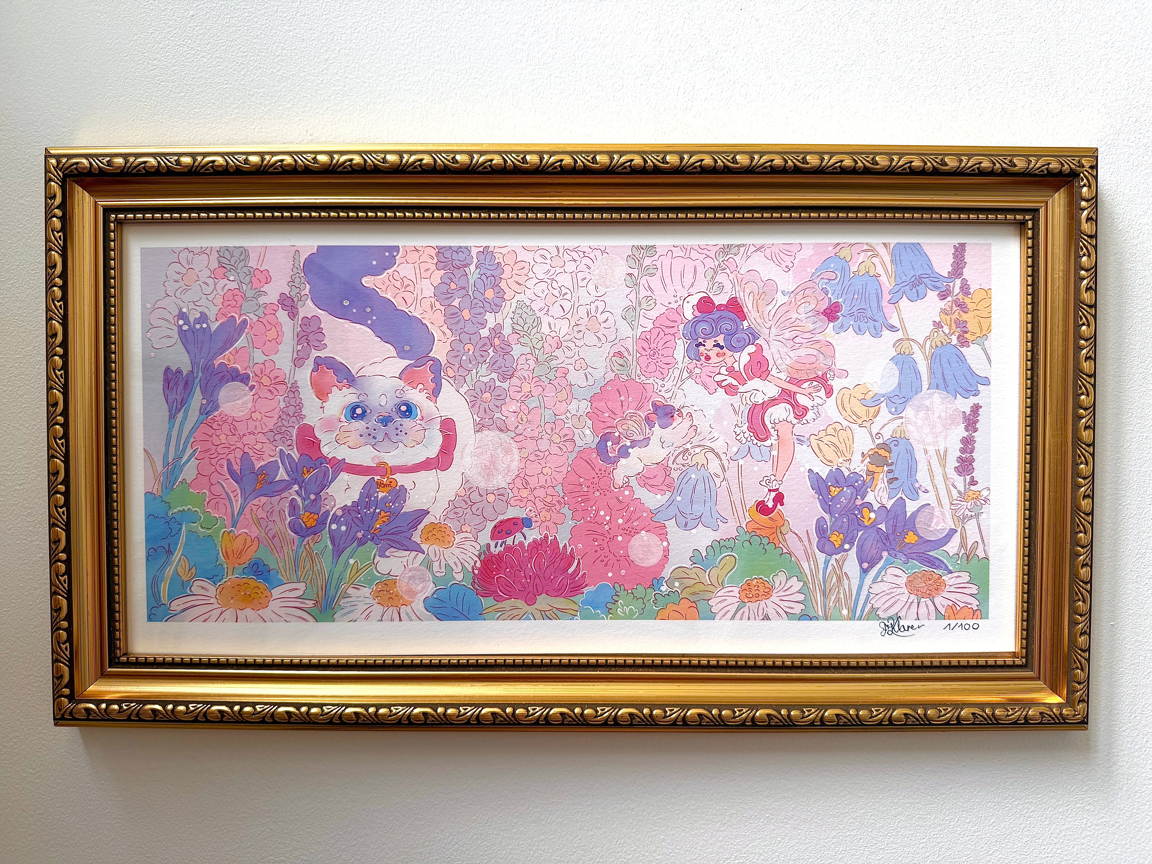 A3 Fine Art Print | Signed Giclée with Hand-Painted Glitter Detail