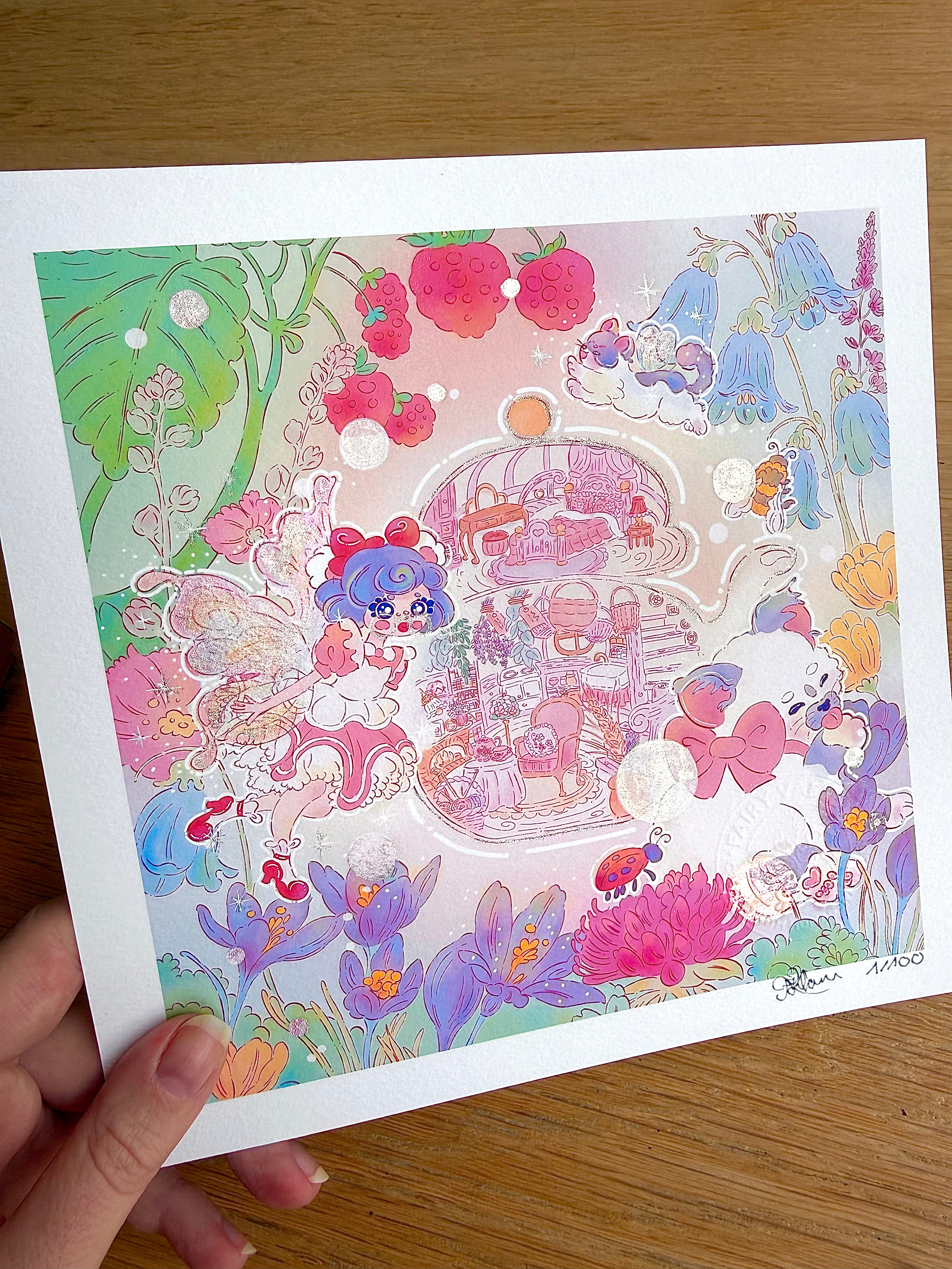Daisy the Fairy Cover — Fine Art Print | Signed Giclée with Hand-Painted Glitter Detail