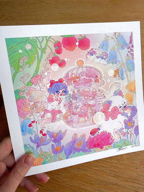 Daisy the Fairy Cover — Fine Art Print | Signed Giclée with Hand-Painted Glitter Detail