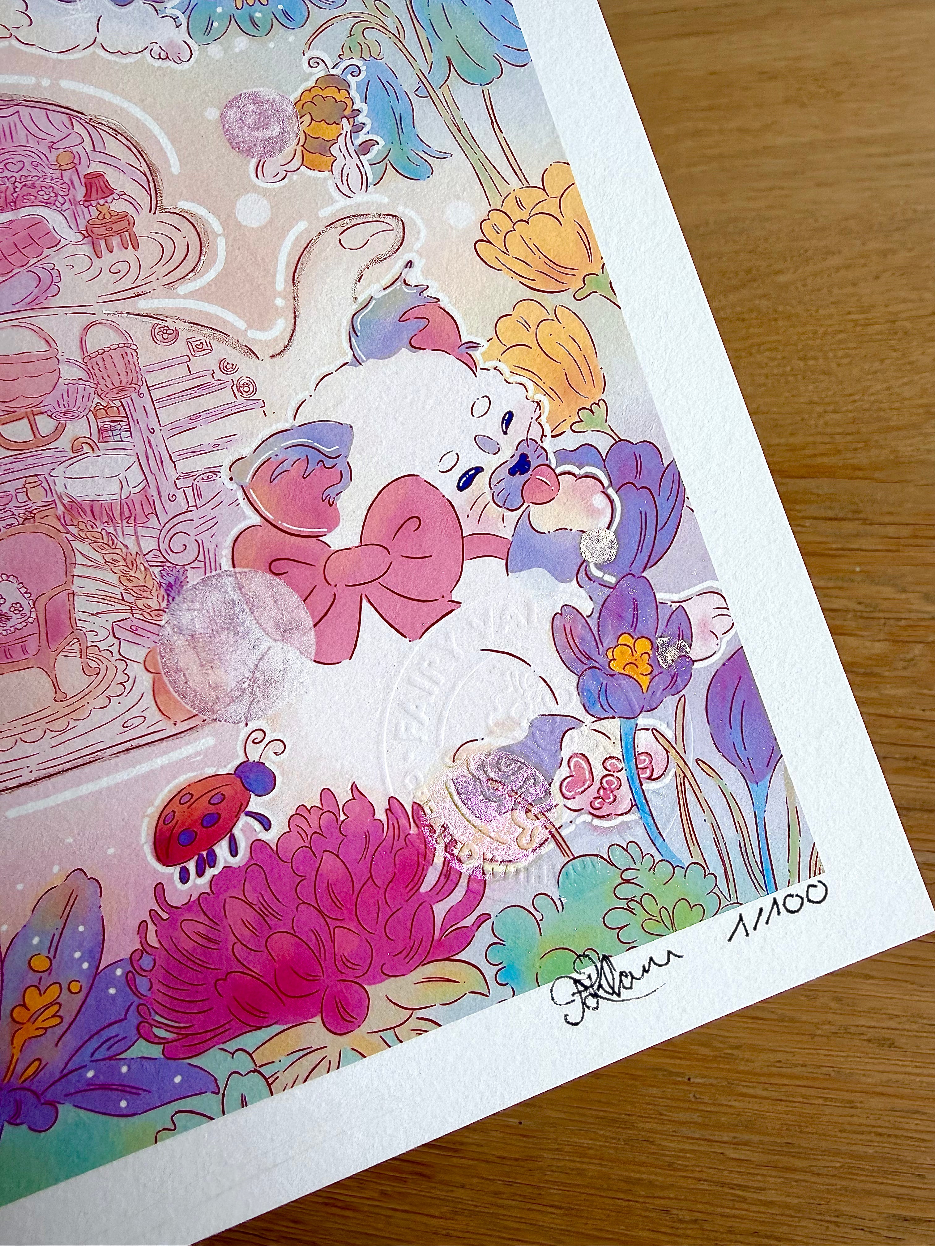 Daisy the Fairy Cover — Fine Art Print | Signed Giclée with Hand-Painted Glitter Detail