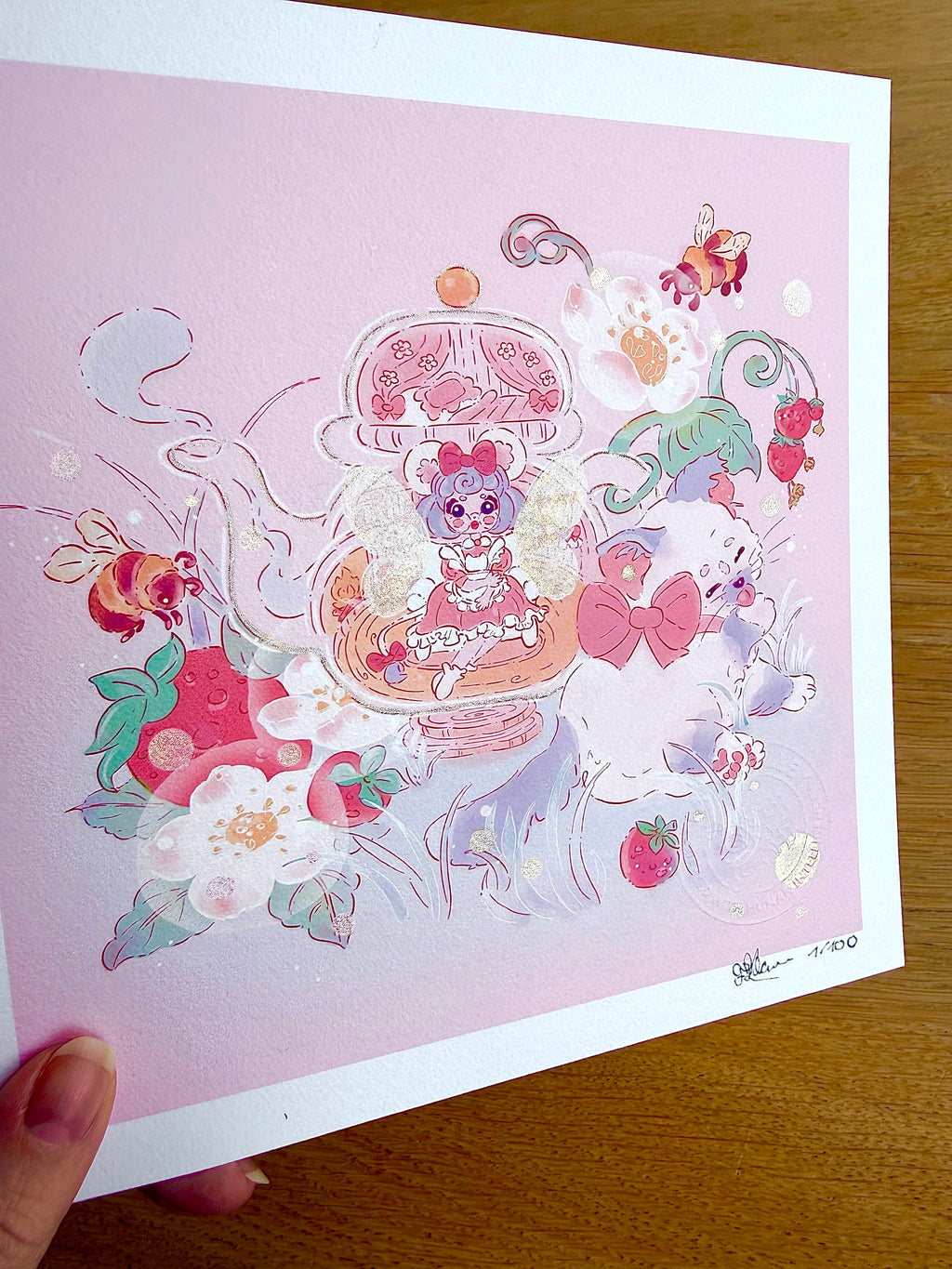 The Original Sketch — Fine Art Print | Signed Giclée with Hand-Painted Glitter Detail