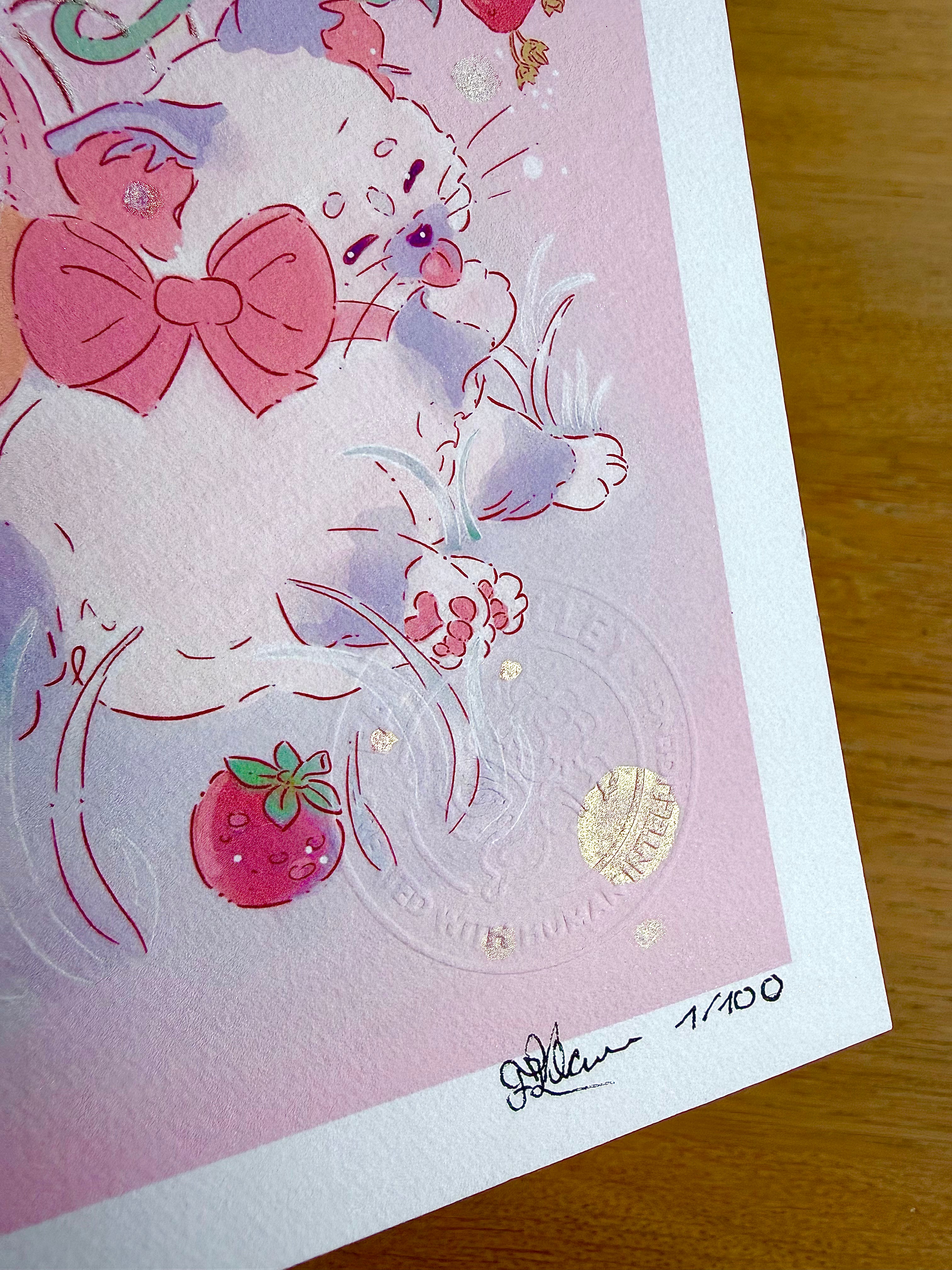 The Original Sketch — Fine Art Print | Signed Giclée with Hand-Painted Glitter Detail