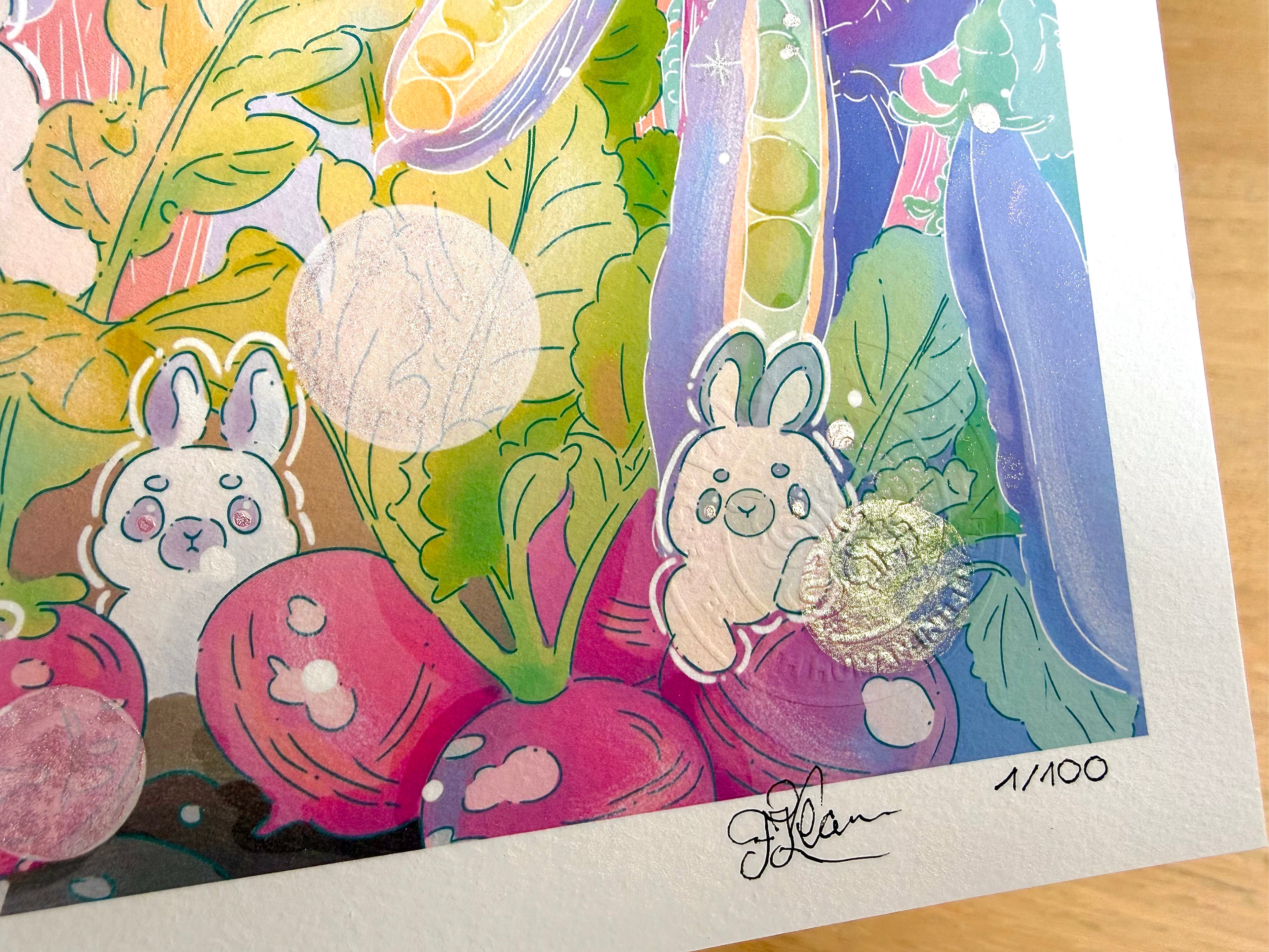 The Pumpkin House — Fine Art Print | Signed Giclée with Hand-Painted Glitter Detail